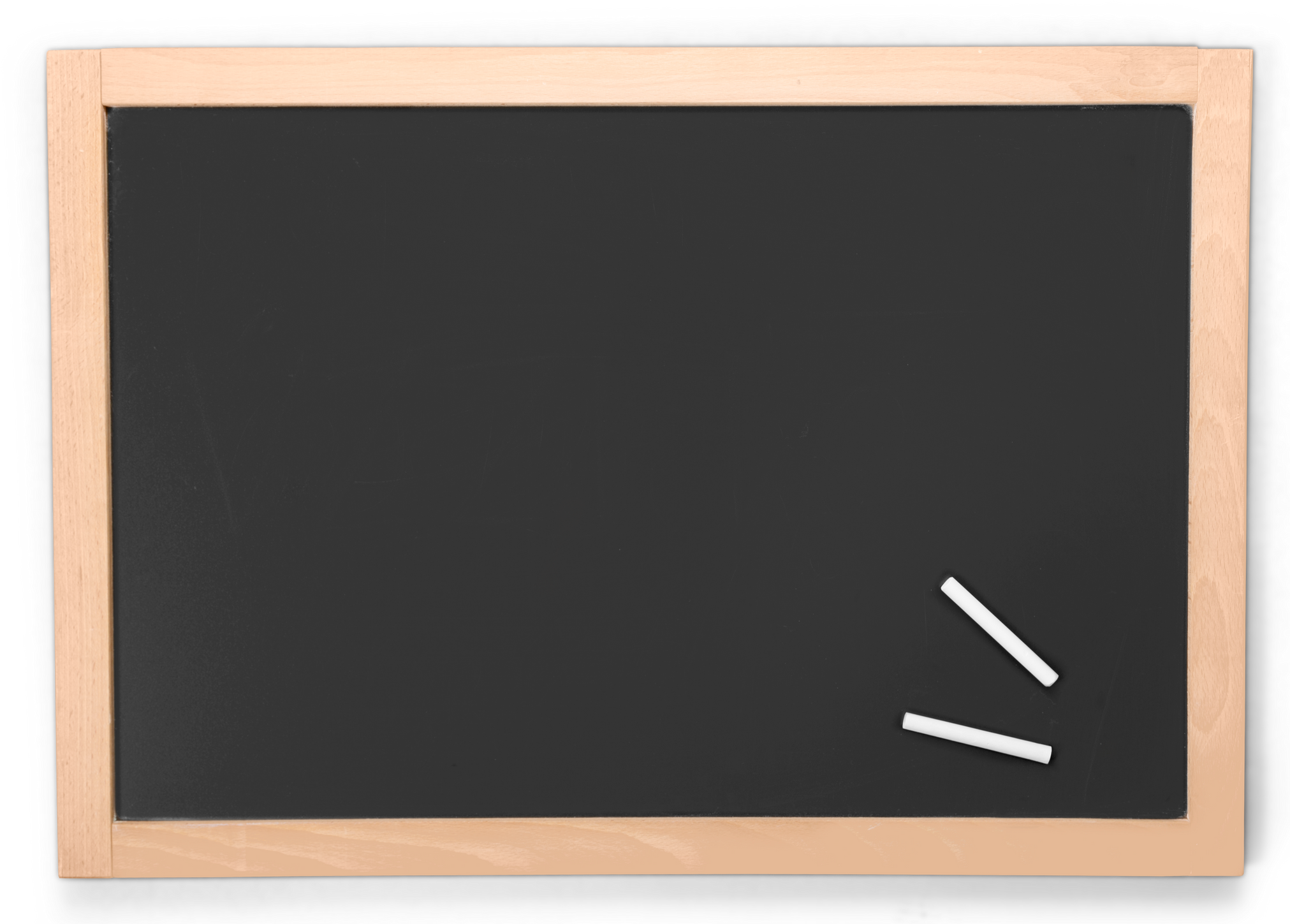 Blank Chalkboard with Space for a Text Message